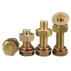 nuts & bolts with double washer (gi)